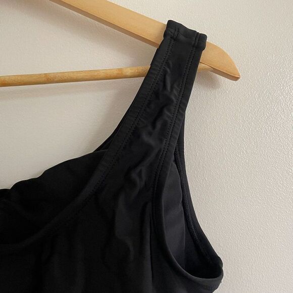 Kona Sol Womens One Piece Black Keyhole Swimsuit - Picture 6 of 7